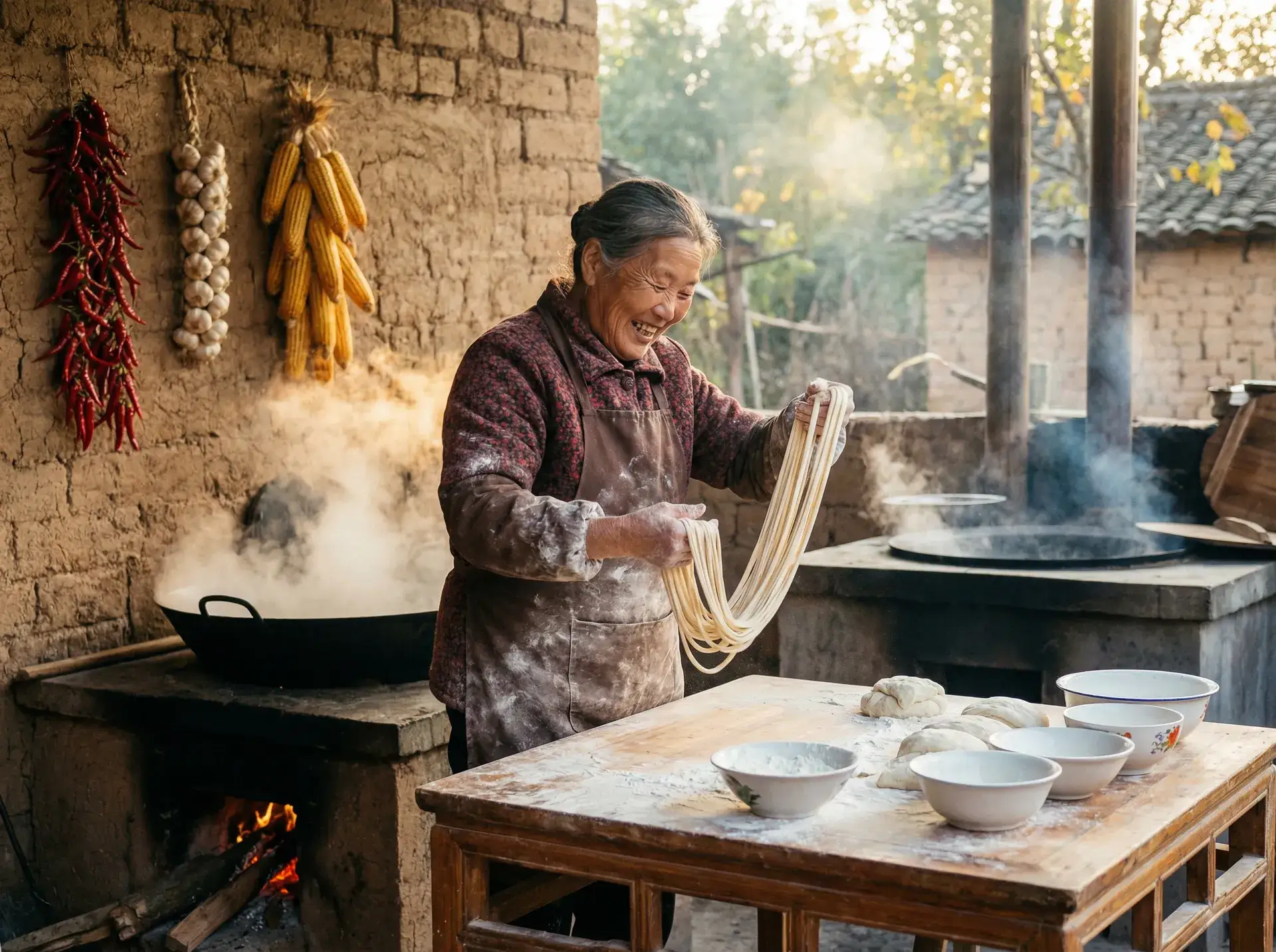 农家大嫂手擀面 - 色狗电影网 乡村美食